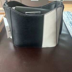 Calvin Klein Two-Tone Black and White Bag